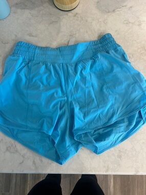 lululemon athletica hotty hot hr Bright Blue Women’s Athletic Shorts